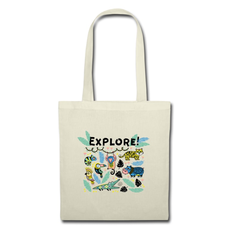 Logo printed outlet shopping bags